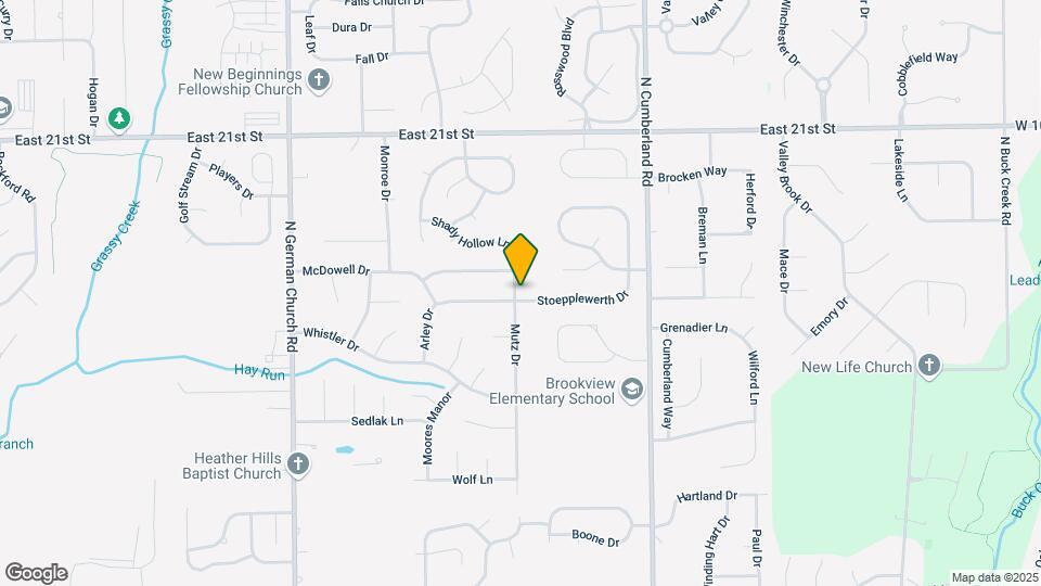 1733 Mutz Dr Map and Location Details