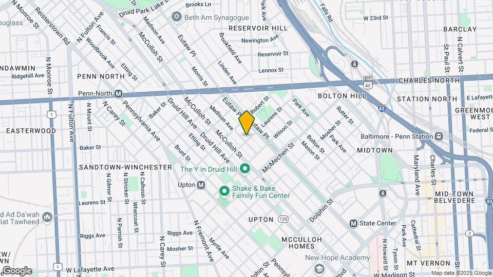 1801 Madison Ave Mapa y Detalles de la Ubicación