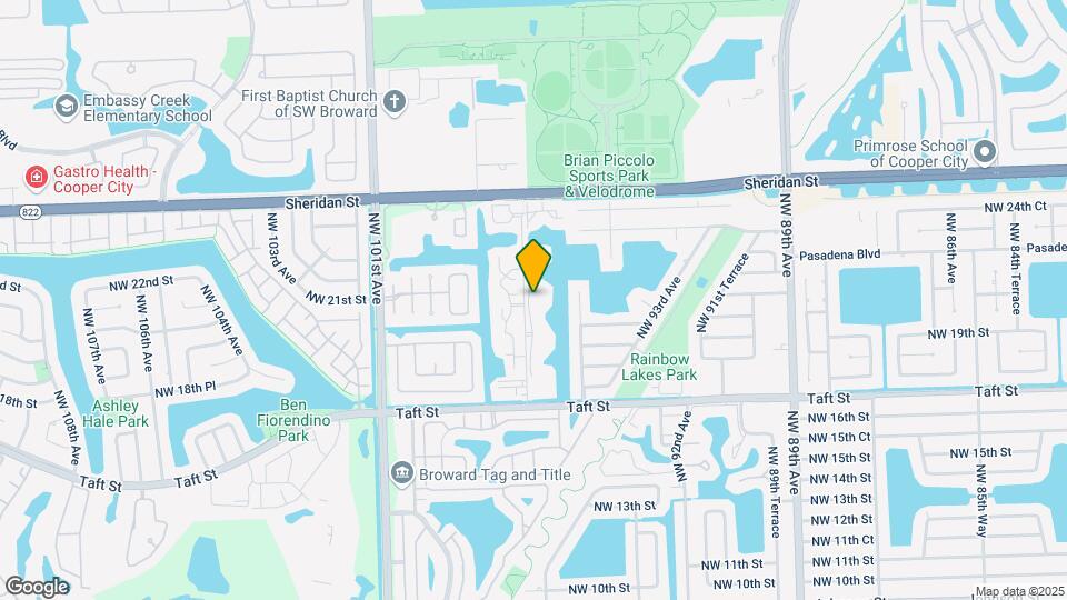 2121 NW 96th Terrace Map and Location Details