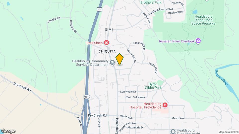 1554 Laurel St Map and Location Details