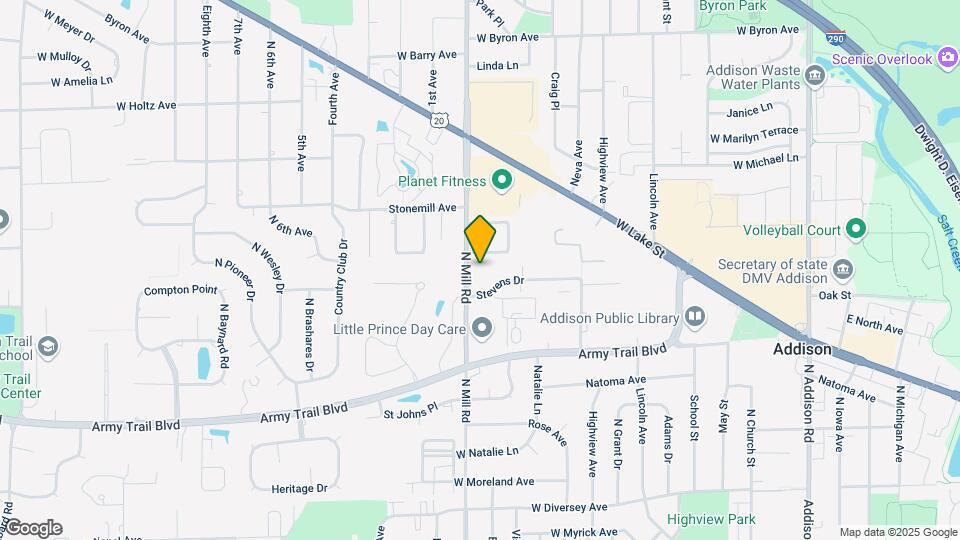 353 N Mill Rd Map and Location Details