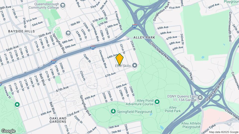 64-55 229th St-Unit -1+ Bas Map and Location Details