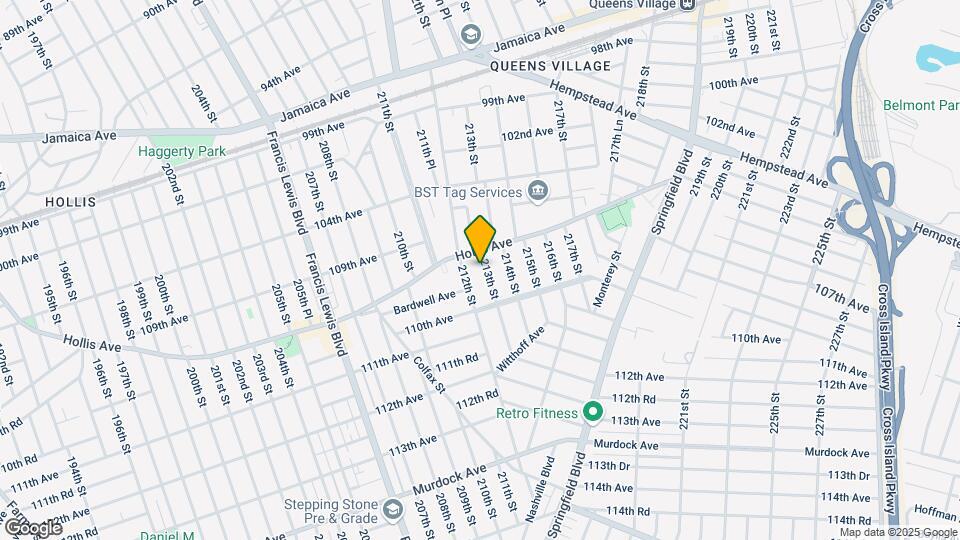 109-16 213th St Map and Location Details