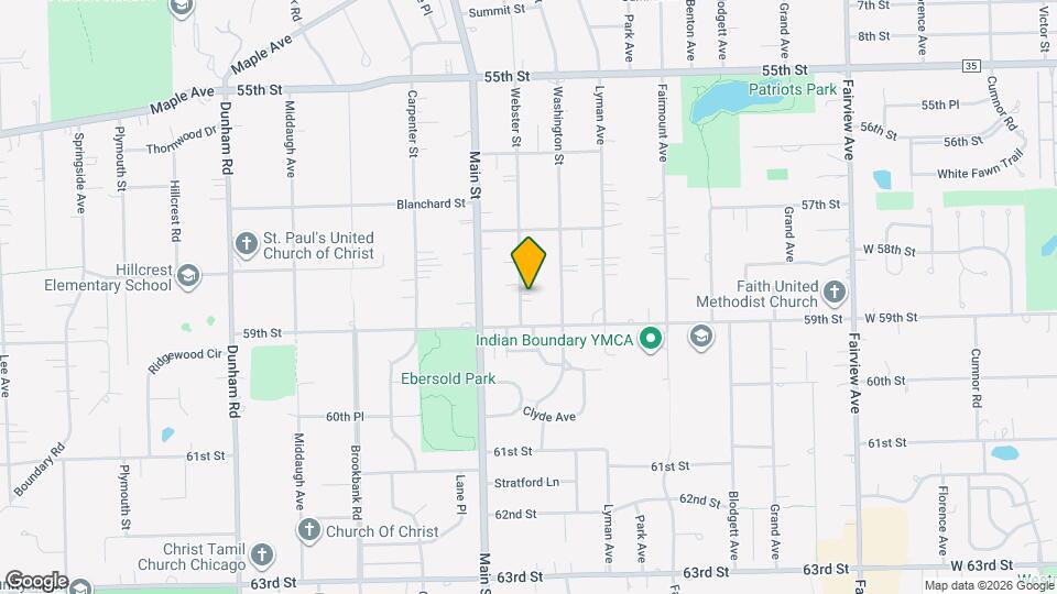 5825 Webster St Map and Location Details