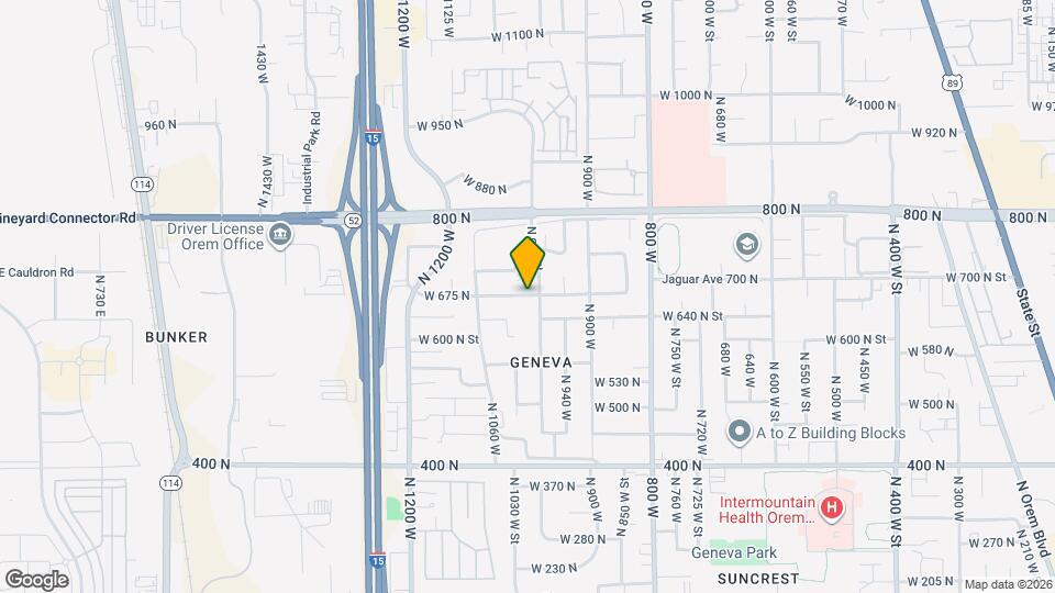 1009 W 675 N Map and Location Details