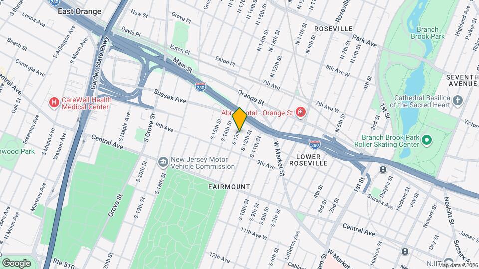 64 S 13th St Map and Location Details