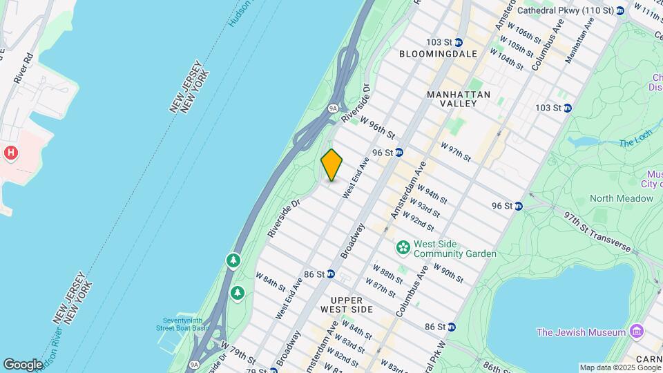 311 W 91st St Map and Location Details