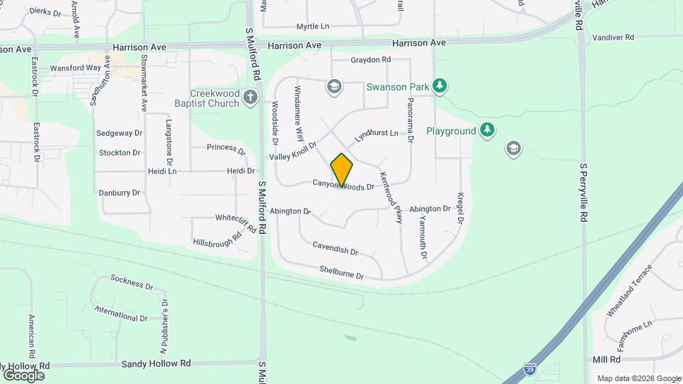 6247 Canyon Woods Dr Map and Location Details