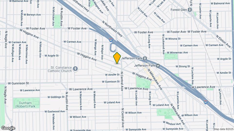 5628 W Higgins Ave Mapa y Detalles de la Ubicación