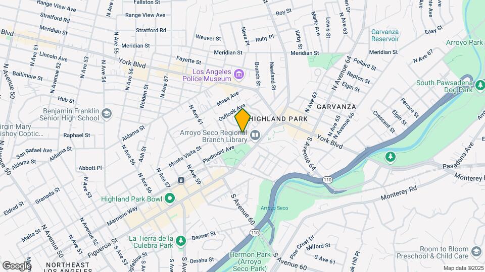 6133 Piedmont Ave Mapa y Detalles de la Ubicación