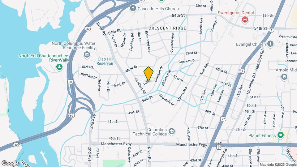 724 Turner Rd Map and Location Details