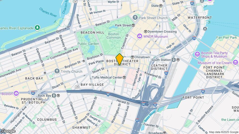 240 Tremont St Map and Location Details