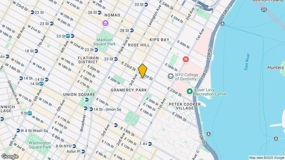 217 E 22nd St Map and Location Details