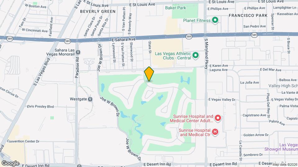 754 Vegas Valley Dr Map and Location Details