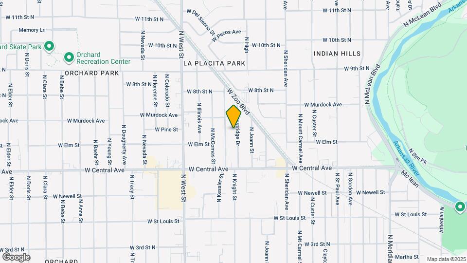 757 N Westridge Dr Map and Location Details