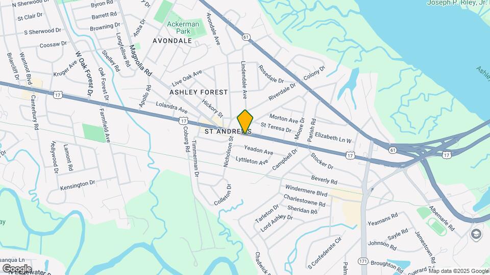 715 Savannah Hwy Map and Location Details