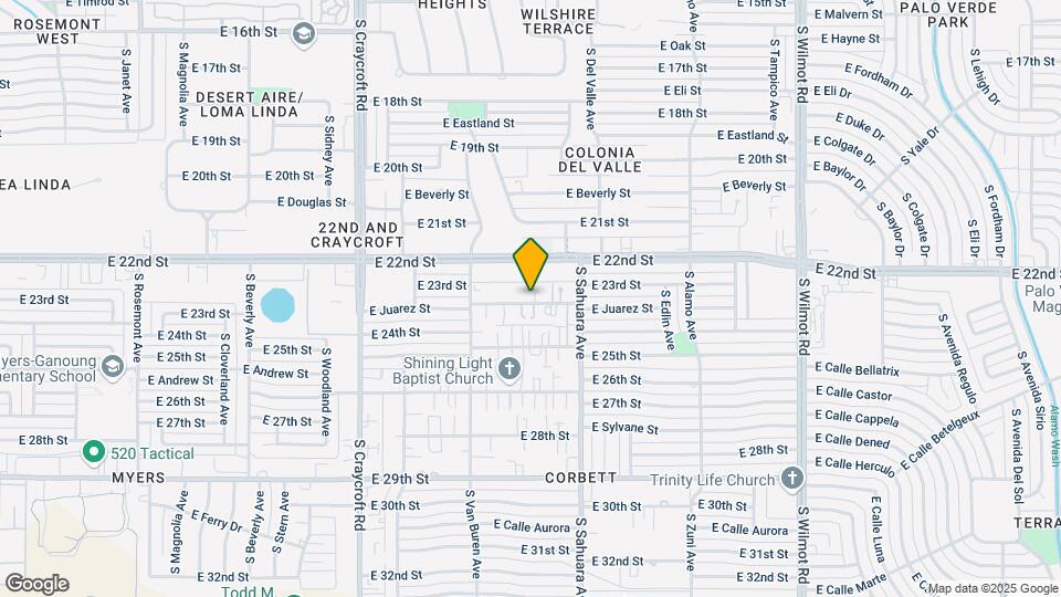 5801 E 23rd St Map and Location Details
