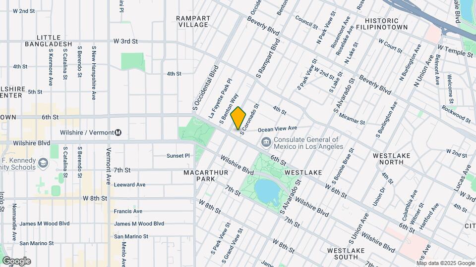 571 S Coronado St Map and Location Details