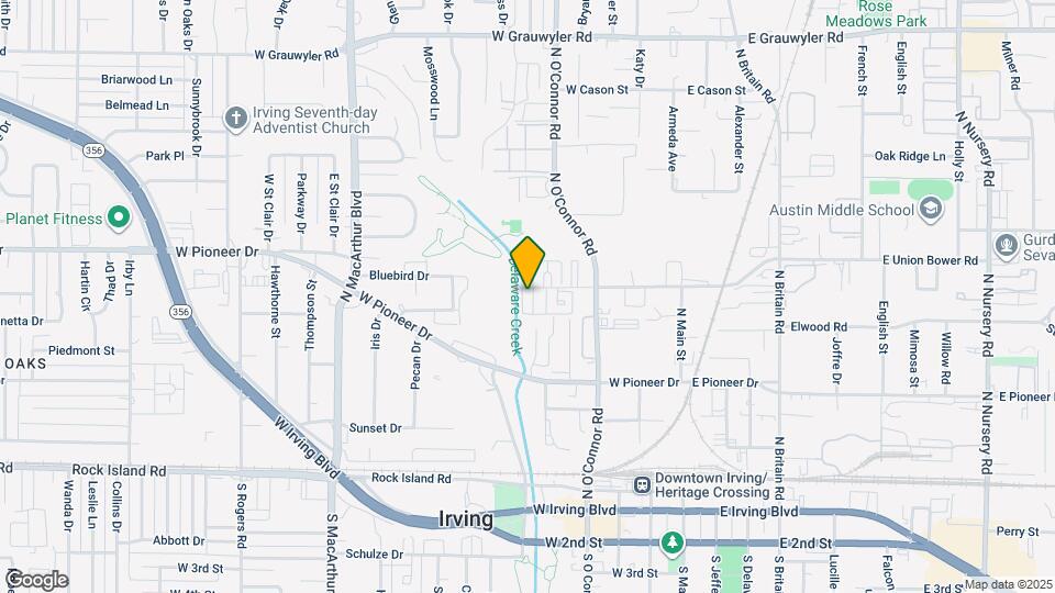 638 W Union Bower Rd Mapa y Detalles de la Ubicación