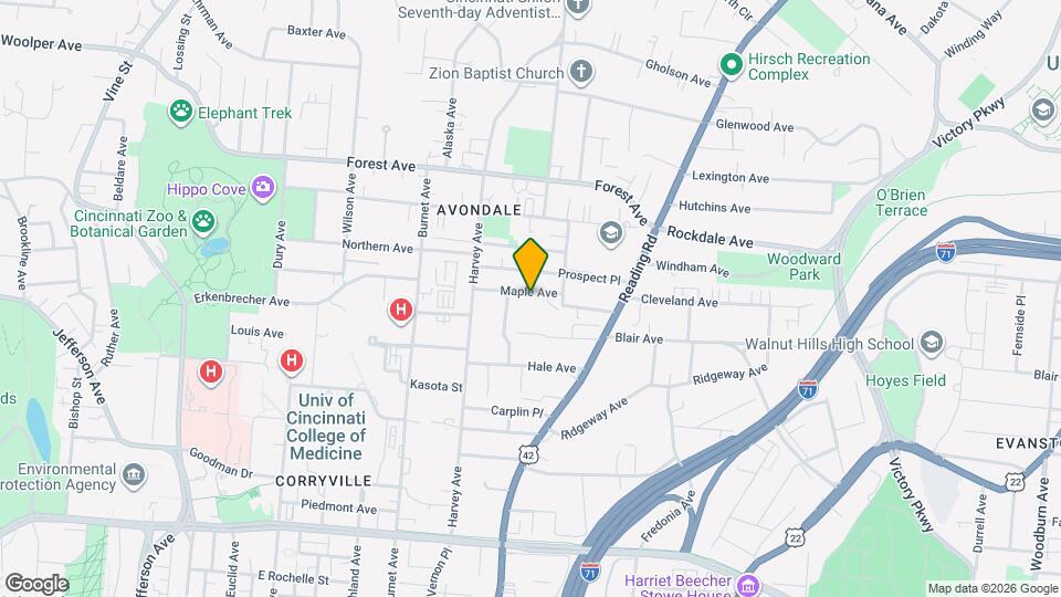 557 Maple Ave, Unit 2 Map and Location Details