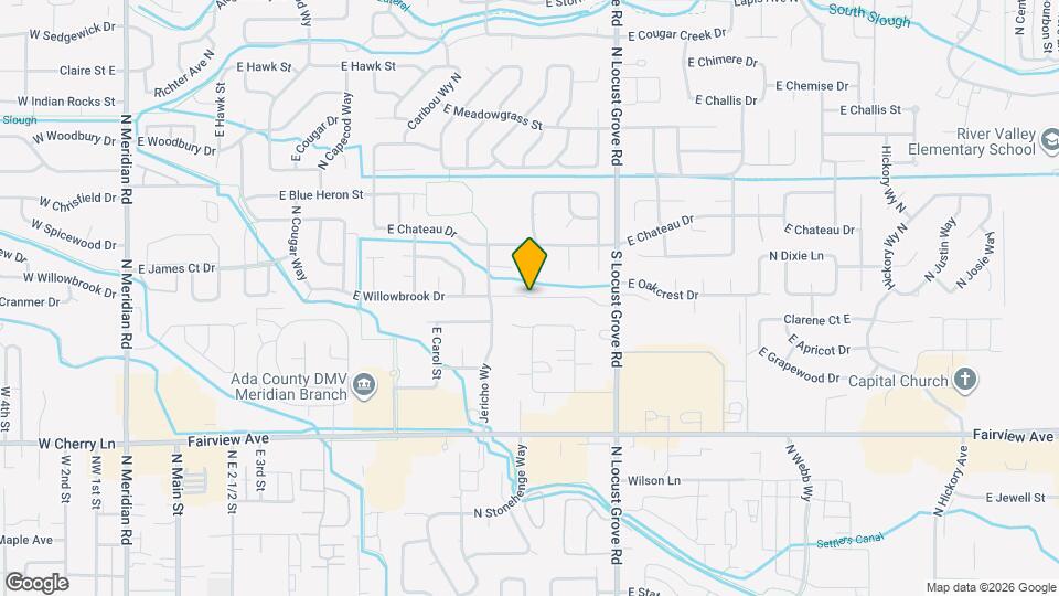 693 E Willowbrook Ct Map and Location Details