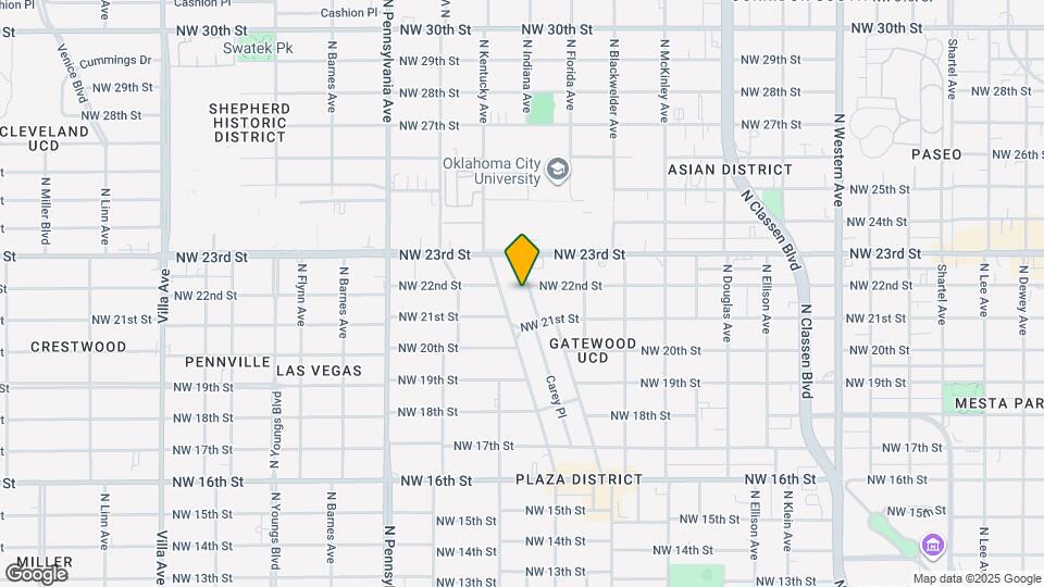 2229 N Gatewood Ave Map and Location Details