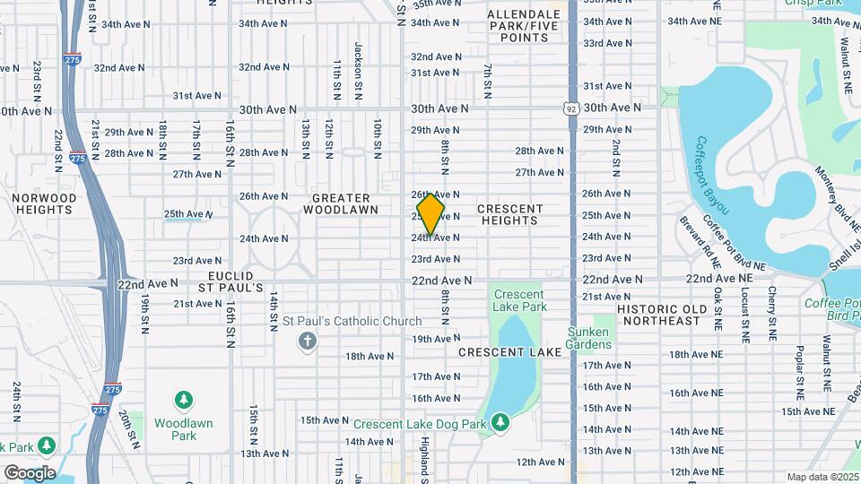 836 24th Ave N Map and Location Details