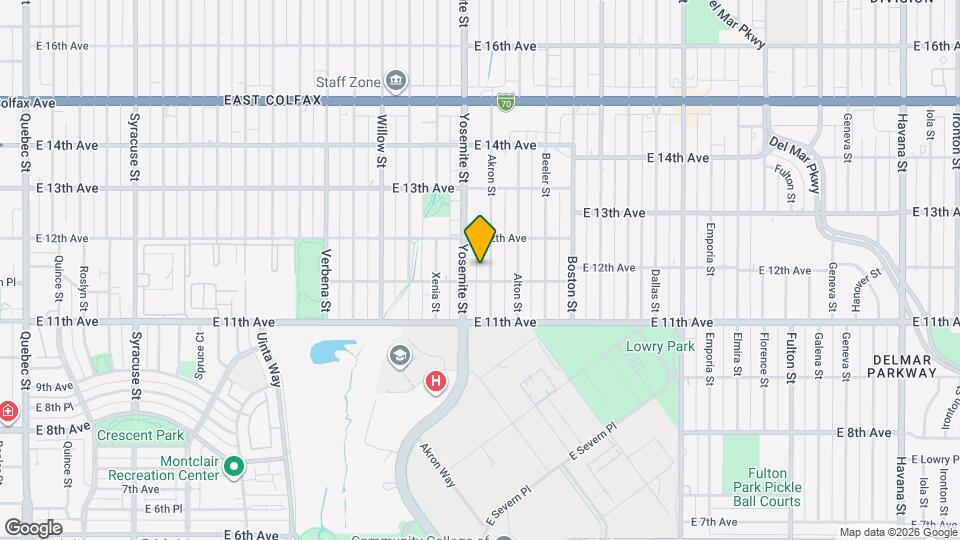 1165 Akron St Map and Location Details