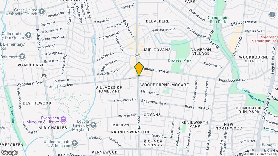 5307 York Rd Map and Location Details