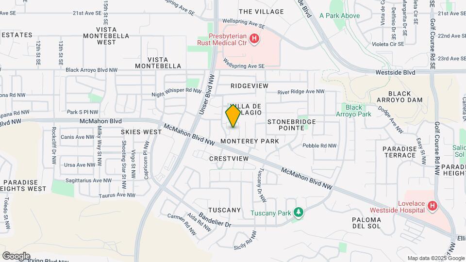 Affinity at Albuquerque 55+ Mapa y Detalles de la Ubicación