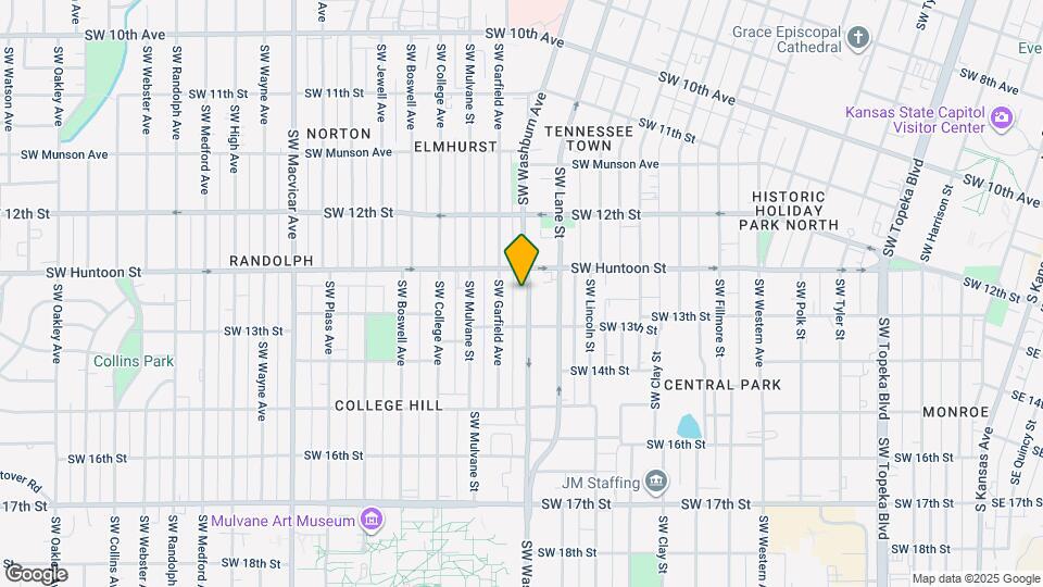 1263 SW Washburn Ave Map and Location Details