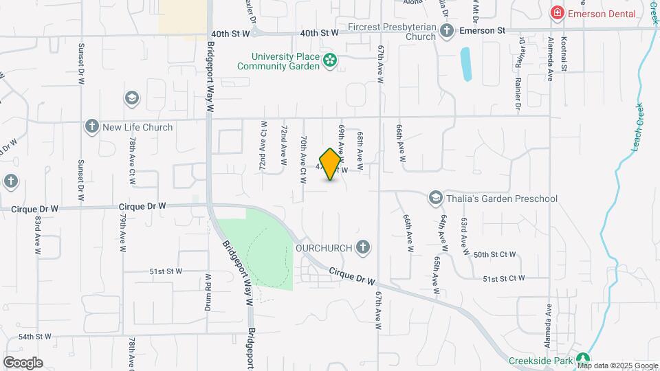 6911 47th Street Ct W, Unit Starlight Mapa y Detalles de la Ubicación