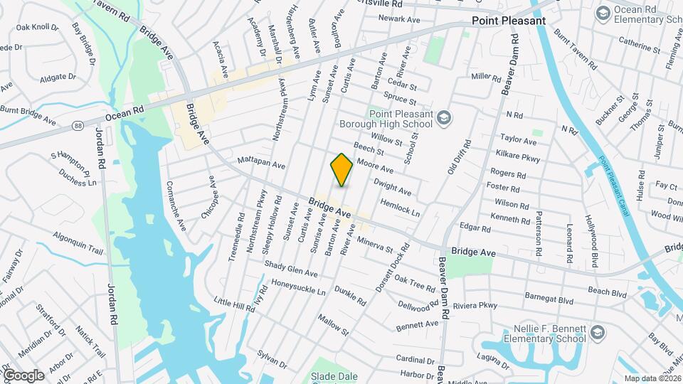 1219 Barton Ave Map and Location Details