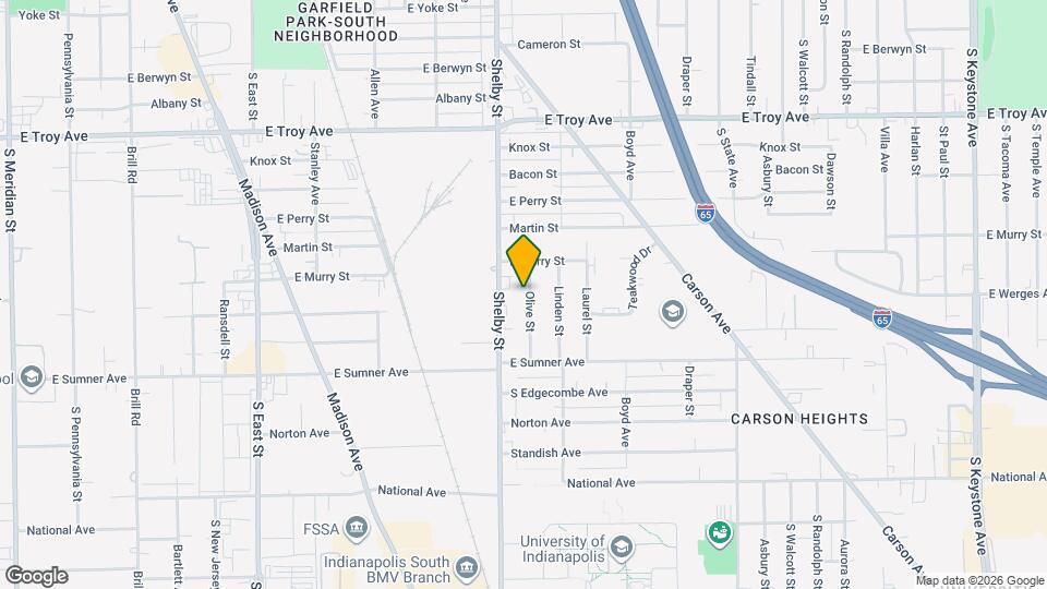 3312 Olive St Map and Location Details