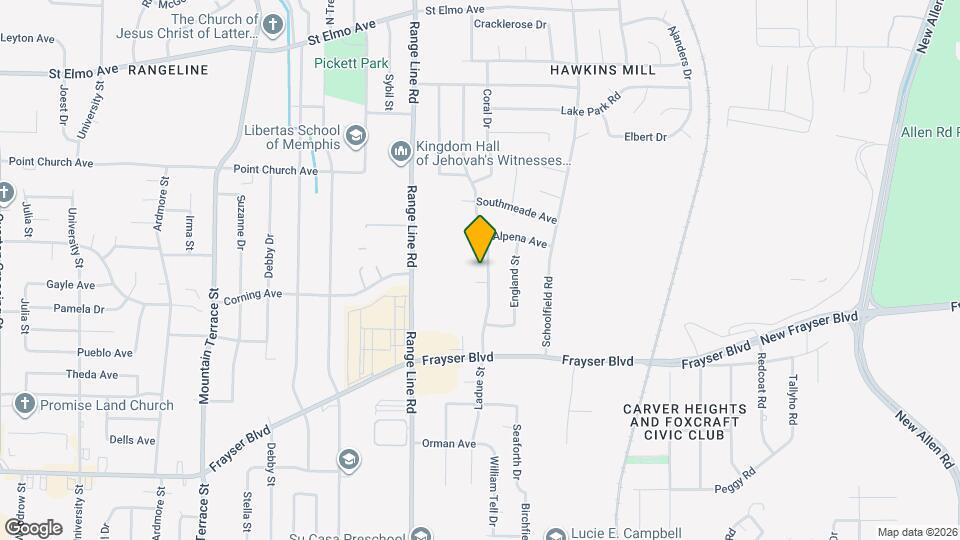 3613 Ladue St Map and Location Details