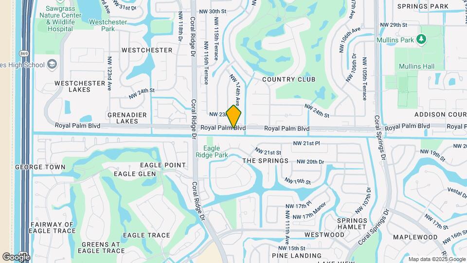 11446-11460 Royal Palm Blvd Map and Location Details
