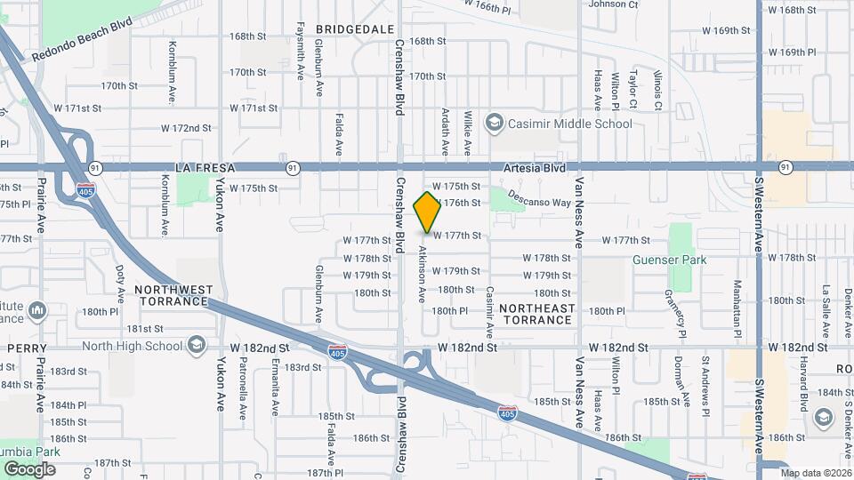 2824 W 177th St Map and Location Details
