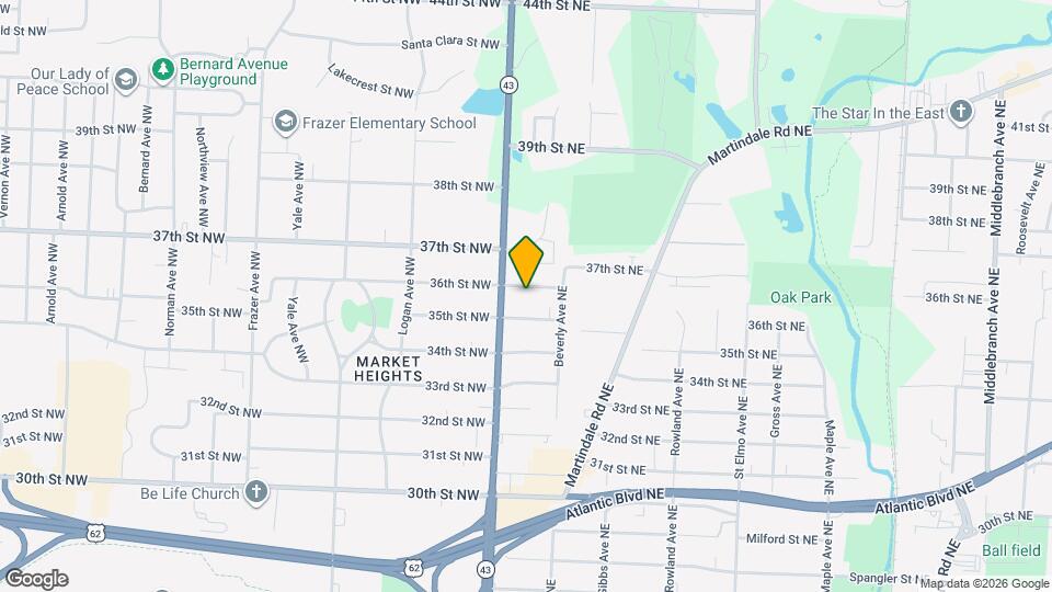 120 36th St NE Map and Location Details