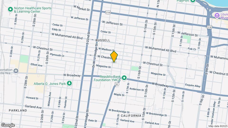 619 S 19th St Map and Location Details