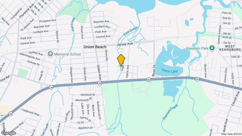 1205 High Ave Map and Location Details