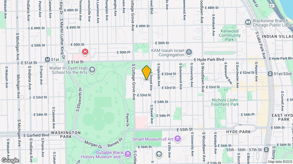 5214 1/2 S Drexel Ave Map and Location Details