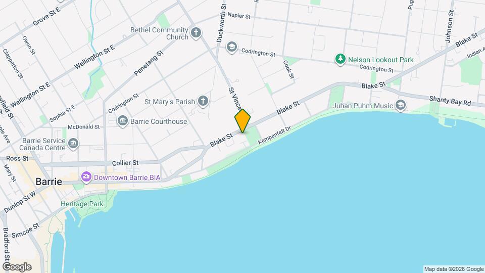 55 Blake St Map and Location Details