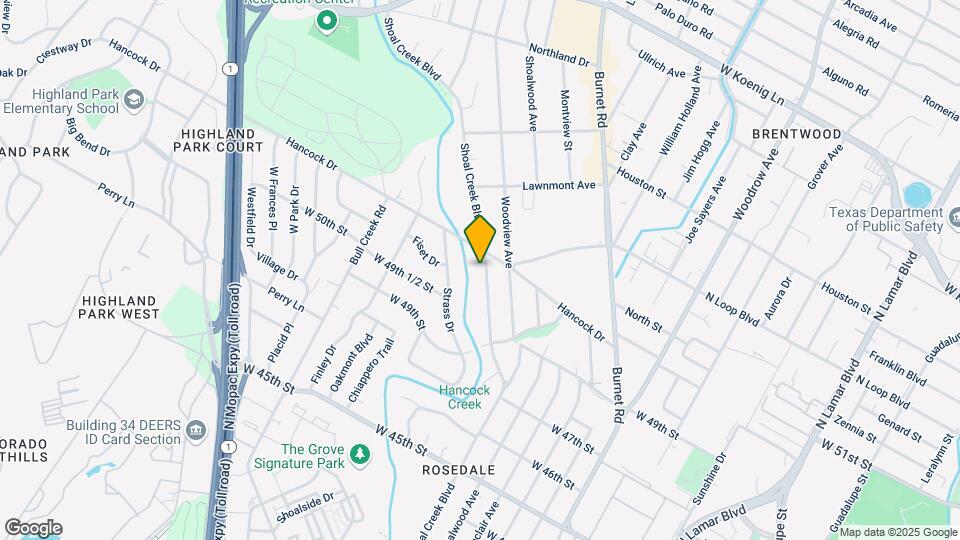 5018 Shoal Creek Blvd Map and Location Details
