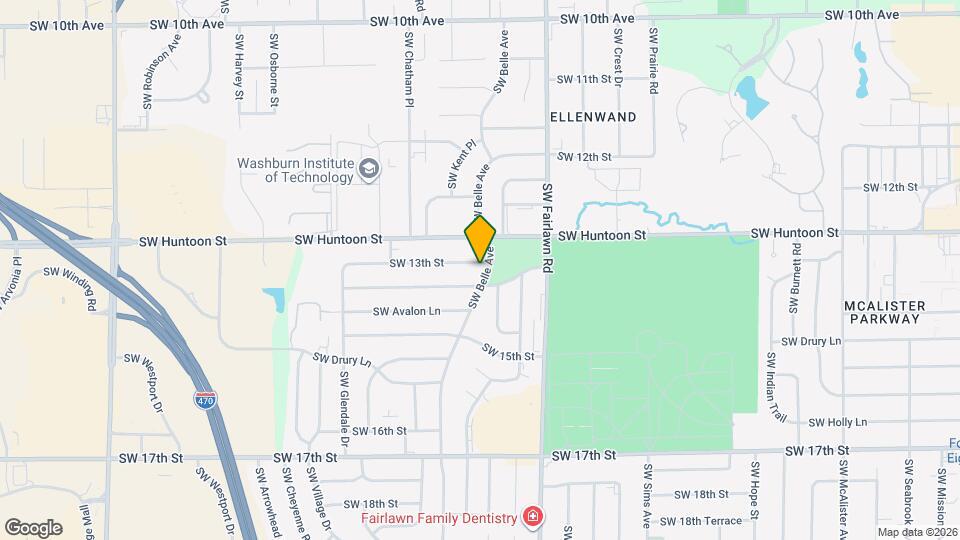 1301 SW Belle Ave Map and Location Details