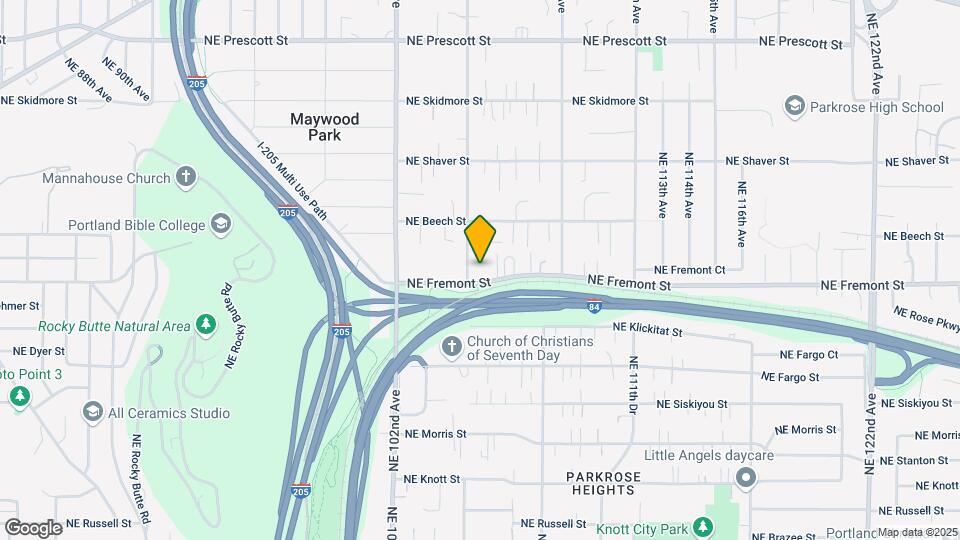 10535-10535 NE Fremont St Map and Location Details