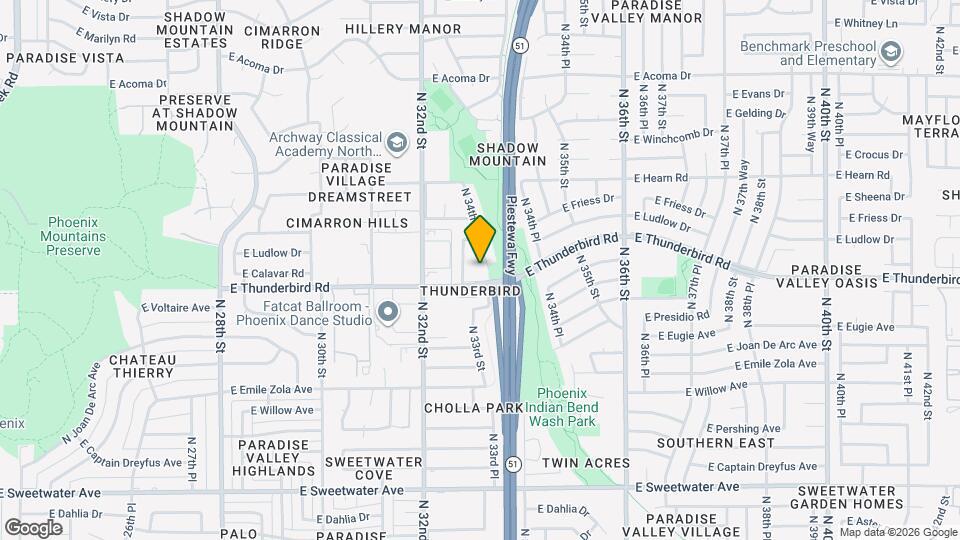 13808 N 34th St Map and Location Details