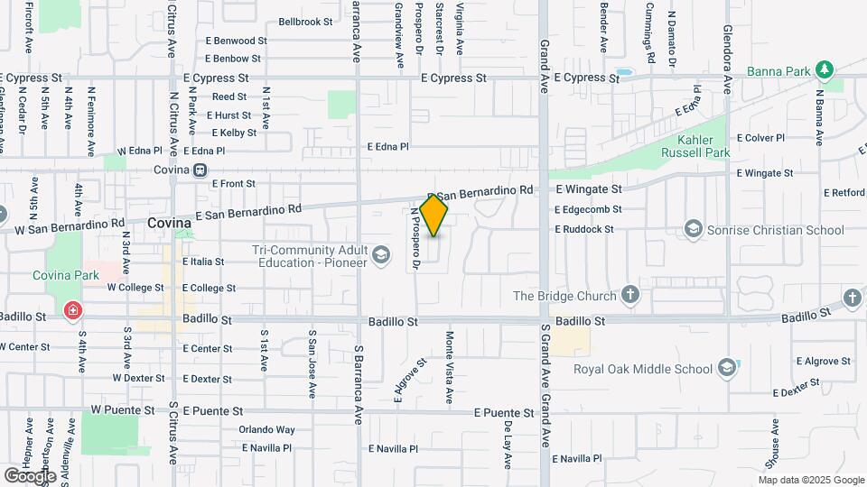 349 N Vecino Map and Location Details