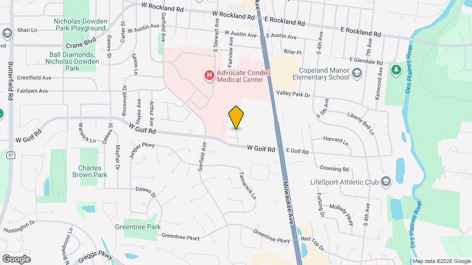 156 W Golf Rd Map and Location Details