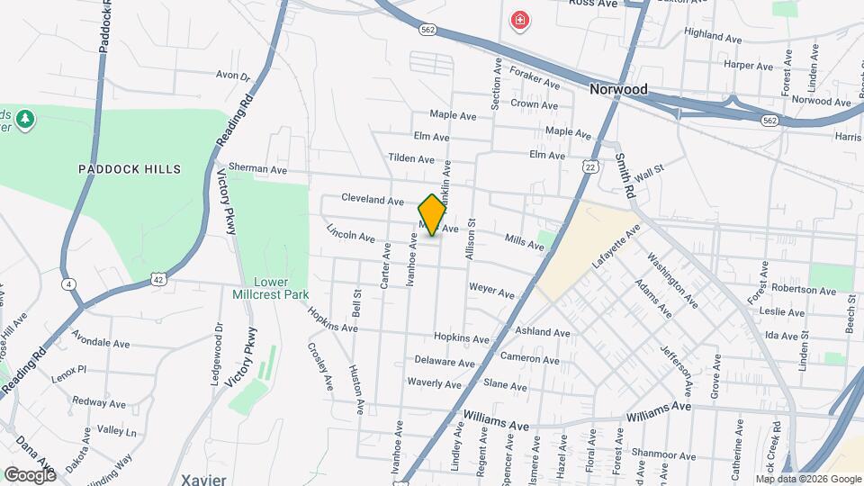 1846 Lincoln Ave Map and Location Details