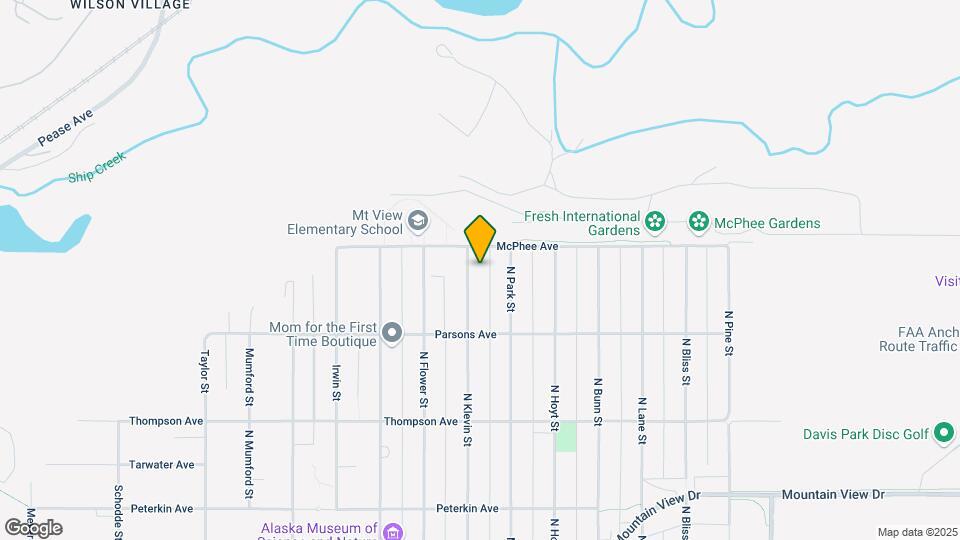 825 N Klevin St Mapa y Detalles de la Ubicación
